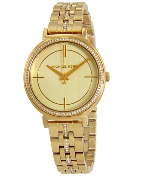 Michael Kors Women's MK3681 Gold Steel Watch 